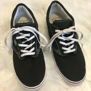 Women's Black Vans Size 8